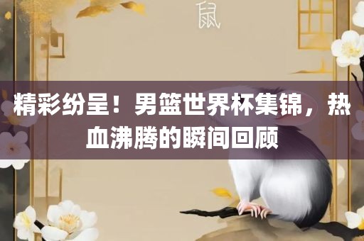 精彩纷呈！男篮世界杯集锦，热血沸腾的瞬间回顾漯河市盈旭机械设备有限公司